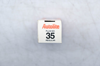 Autolite 35 Copper Core Regular Spark Plugs Qty 2 NOS