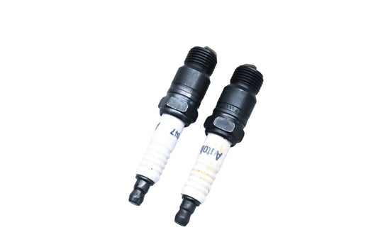 Autolite 147 Copper Core Resistor Spark Plugs Qty 2 NOS