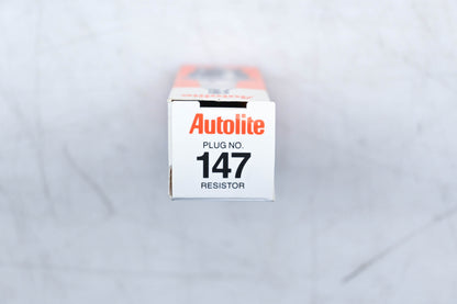Autolite 147 Copper Core Resistor Spark Plugs Qty 2 NOS