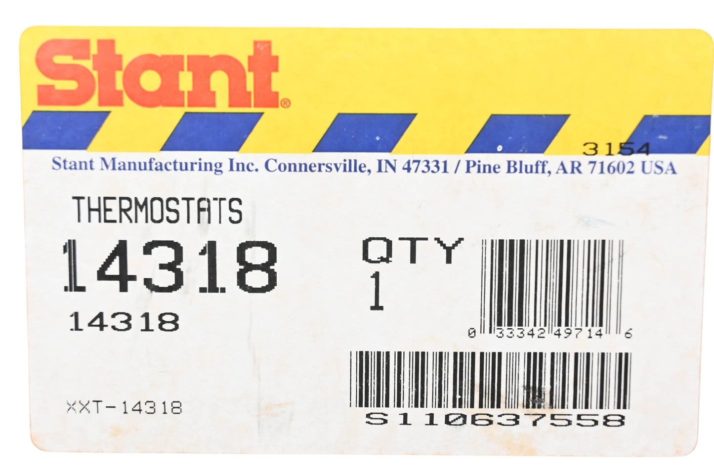 Stant 14318 Thermostat NOS
