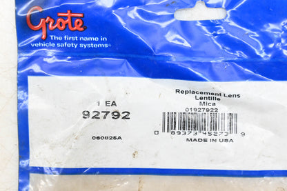 Grote 92792 Red Replacement Lens NOS
