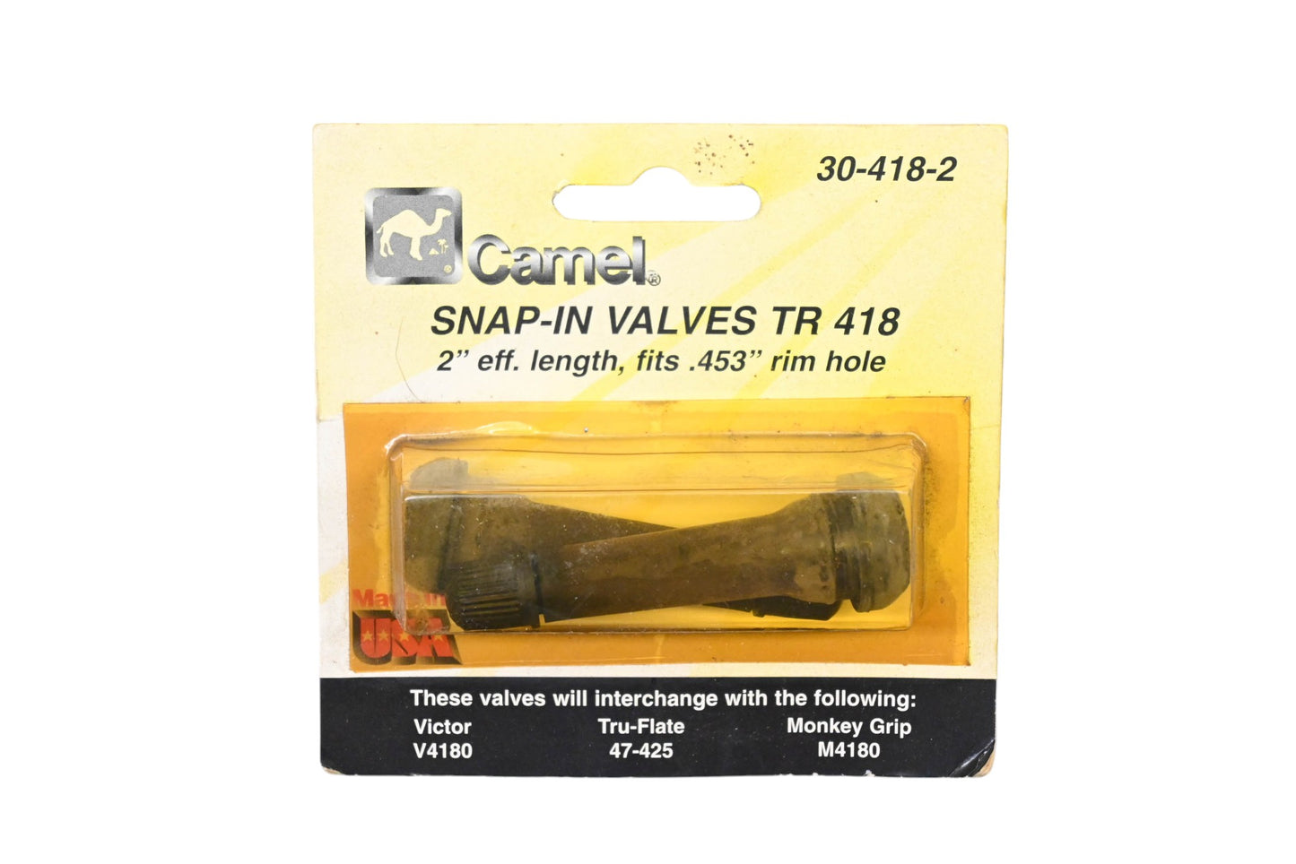 Camel 30-418-2, V4180, 47-425 Snap-In Valves TR 418 Qty 2 NOS