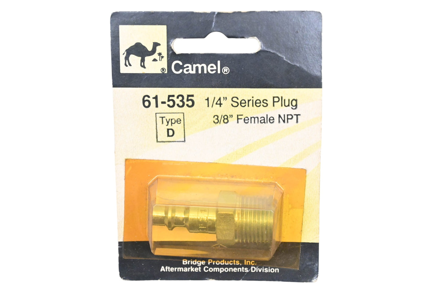 Camel 61-535 Type D Female Coupler Adapter NOS