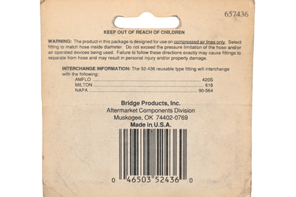 Camel 52-436 Reusable Hose Fitting Kit NOS