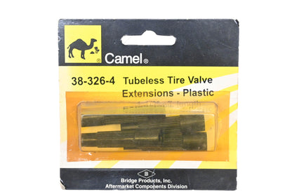 Camel 38-326-4 Plastic Tubeless Tire Valve Extensions Qty 4 NOS