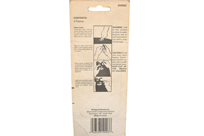 Camel 10-003 Hot Vulcanizing Rubber Repair Kit Refill Patches Qty 6 NOS