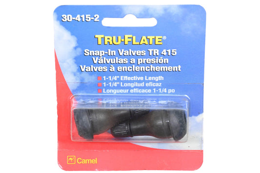 Tru-Flate 30-415-2 Snap-In Valves TR 415 Qty 2 NOS
