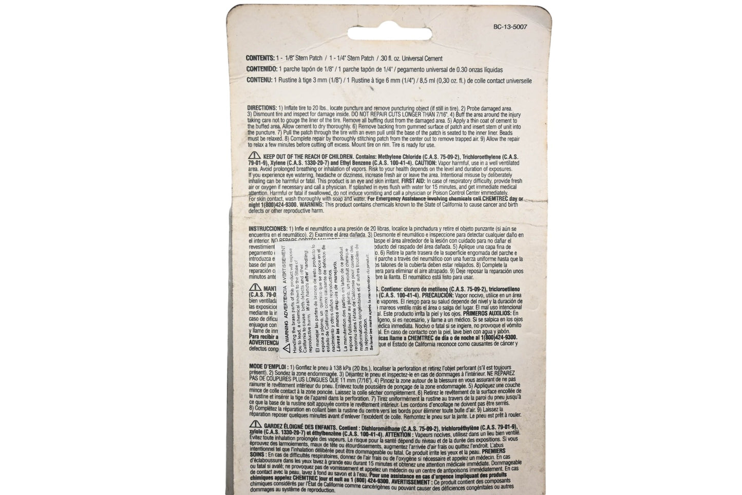 Tru-Flate 15-298 Plug-N-Patch Repair Kit NOS