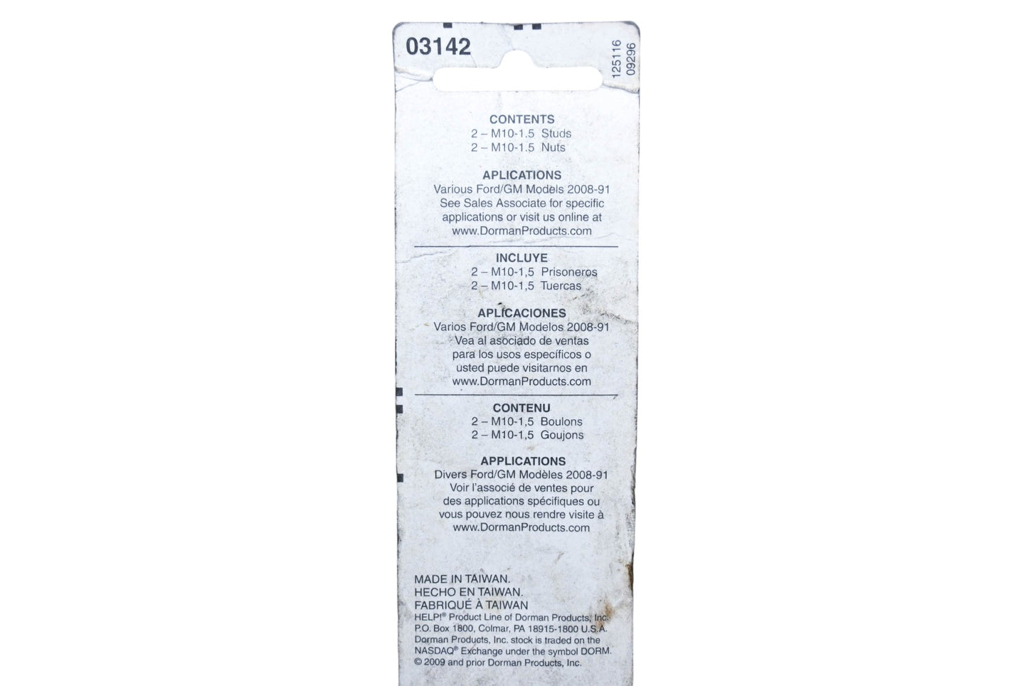 Dorman 03142 Exhaust Flange Hardware Kit NOS