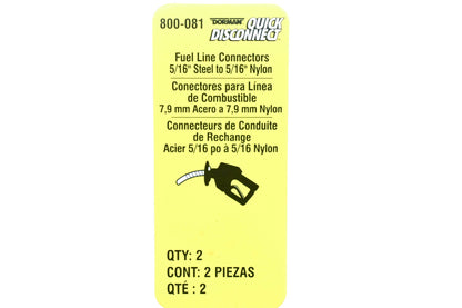 Dorman 800-081 Fuel Line Connector NOS