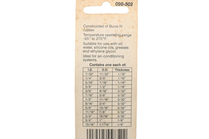 Dorman 098-502 13 Piece O-Ring Assortment NOS