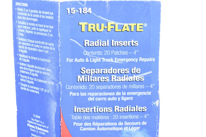 Tru-Flate 15-184 Radial Inserts Qty 9 NOS