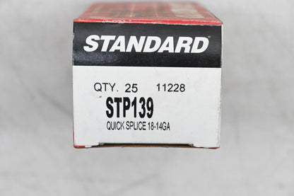 Standard STP139 Quick Splice Clips Qty 25 NOS