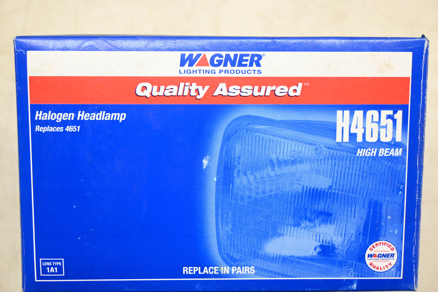Wagner H4651 High Beam Halogen Headlamp NOS