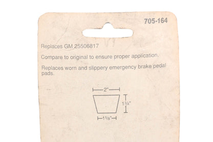 Dorman 705-164, 25506817 Emergency Brake Pedal Pad NOS