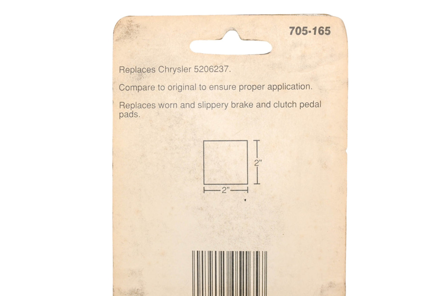 Dorman 705-165, 5206237 Brake & Clutch Pedal Pad NOS