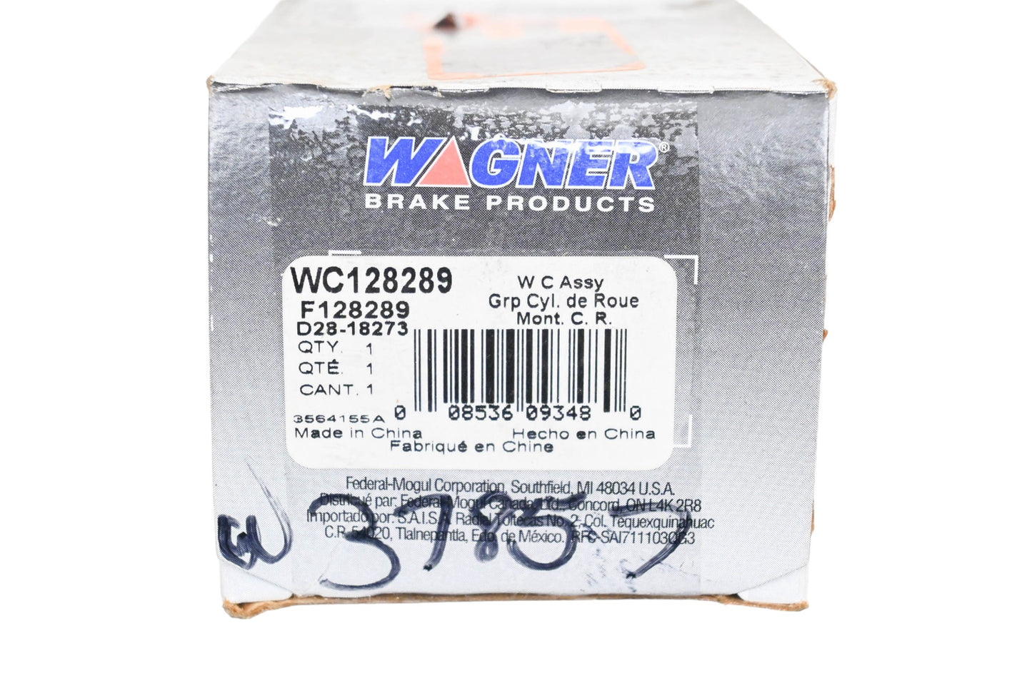 Wagner WC128289, F128289, D28-18273 Drum Brake Wheel Cylinder Assembly NOS