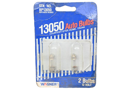 Wagner BP13050, DE3022, 13050 Multi-purpose Light Bulbs Qty 2 NOS