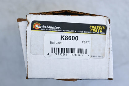 Parts Master K8600 Front Upper Ball Joint Kit NOS