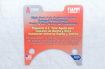 Fiamm 72002 High Note Replacement Horn Kit NOS