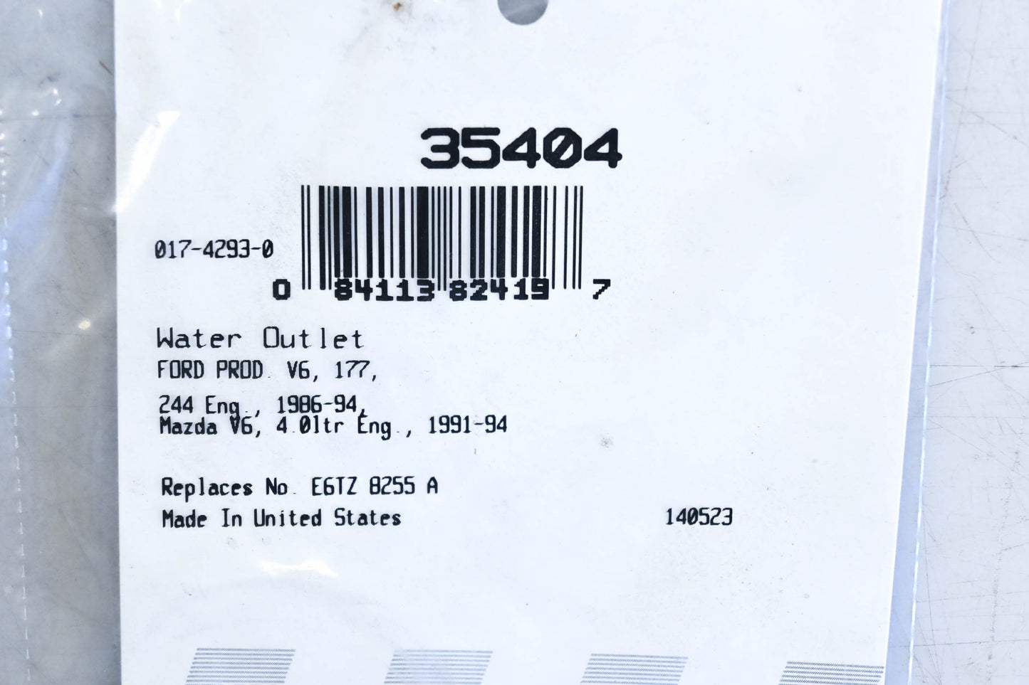 Fel-Pro 35404, E6TZ 8255 A Coolant Outlet Gasket NOS