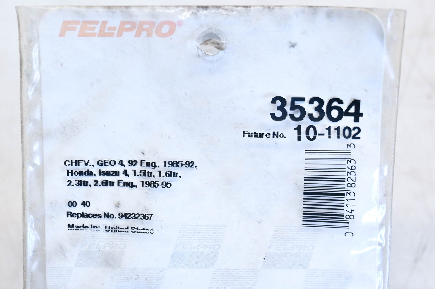 Fel-Pro 35364, 10-1102 Coolant Outlet Gaskets Qty 2 NOS