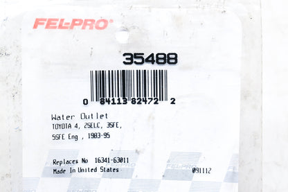 Fel-Pro 35488, 16341-63011 Coolant Outlet Gasket NOS