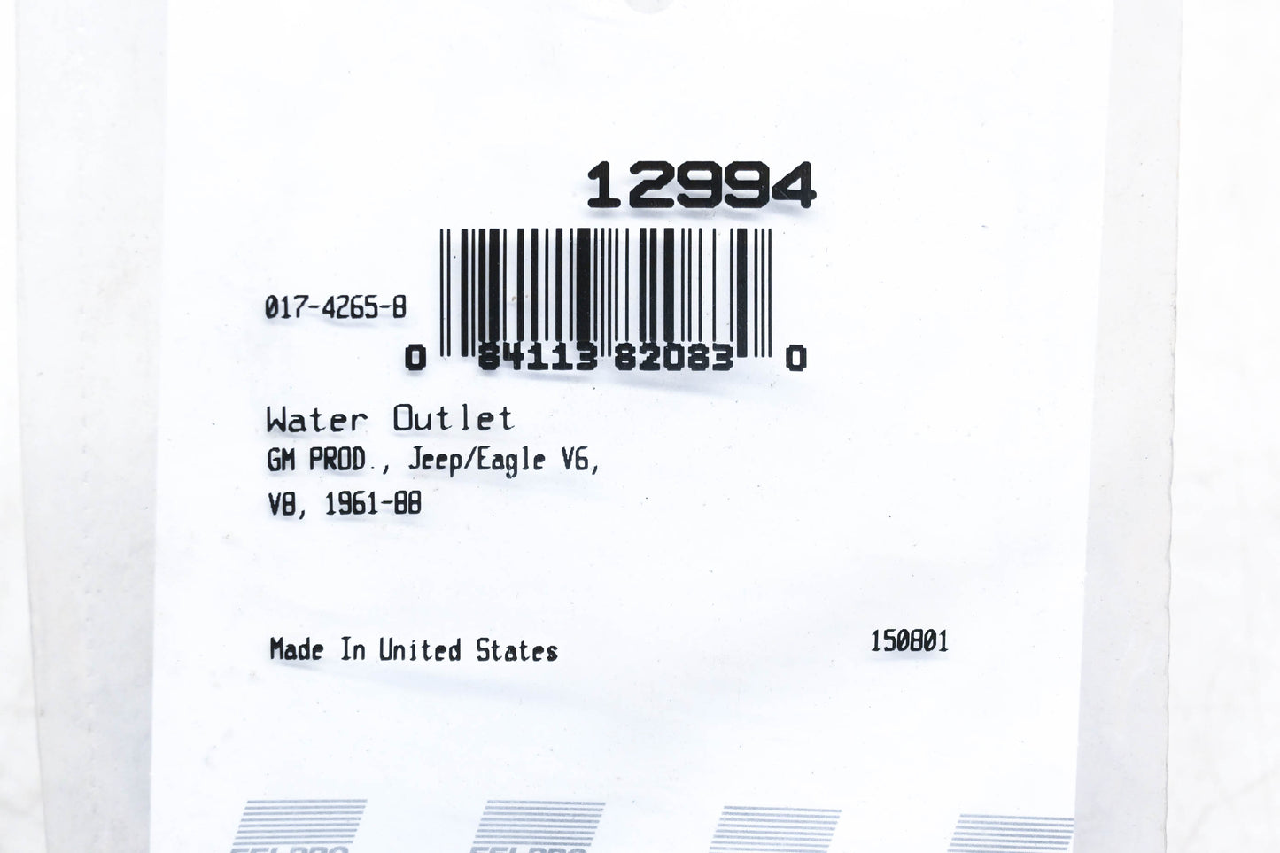 Fel-Pro 12994 Coolant Outlet Gaskets Qty 2 NOS