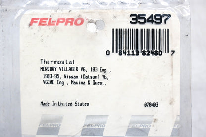Fel-Pro 35497 Thermostat Gaskets Qty 2 NOS