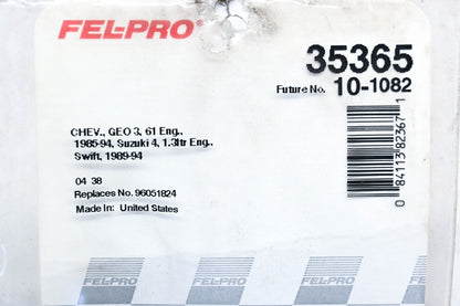 Fel-Pro 35365, 10-1082, 96051824 Coolant Outlet Gaskets Qty 2 NOS