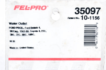 Fel-Pro 35097, 10-1156 Thermostat Housing Gaskets Qty 3 NOS