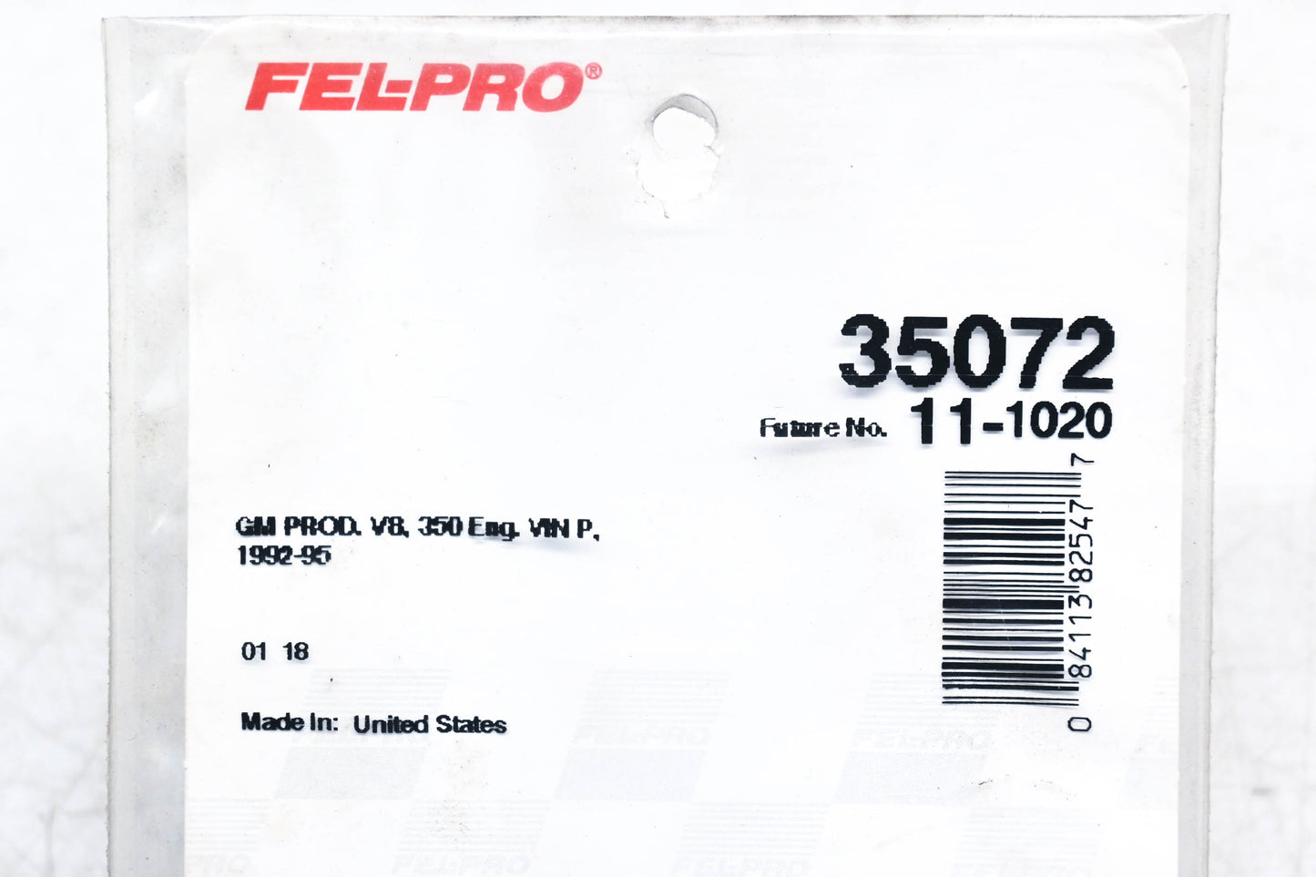 Fel-Pro 35072, 11-1020 Water Pump Gaskets Qty 3 NOS