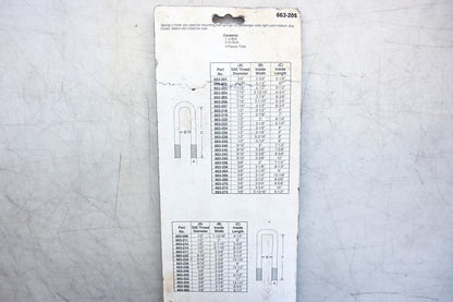 Dorman 663-205 U-Bolt Kit NOS