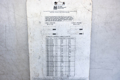 Motormite 35643 U-Bolt Kit NOS