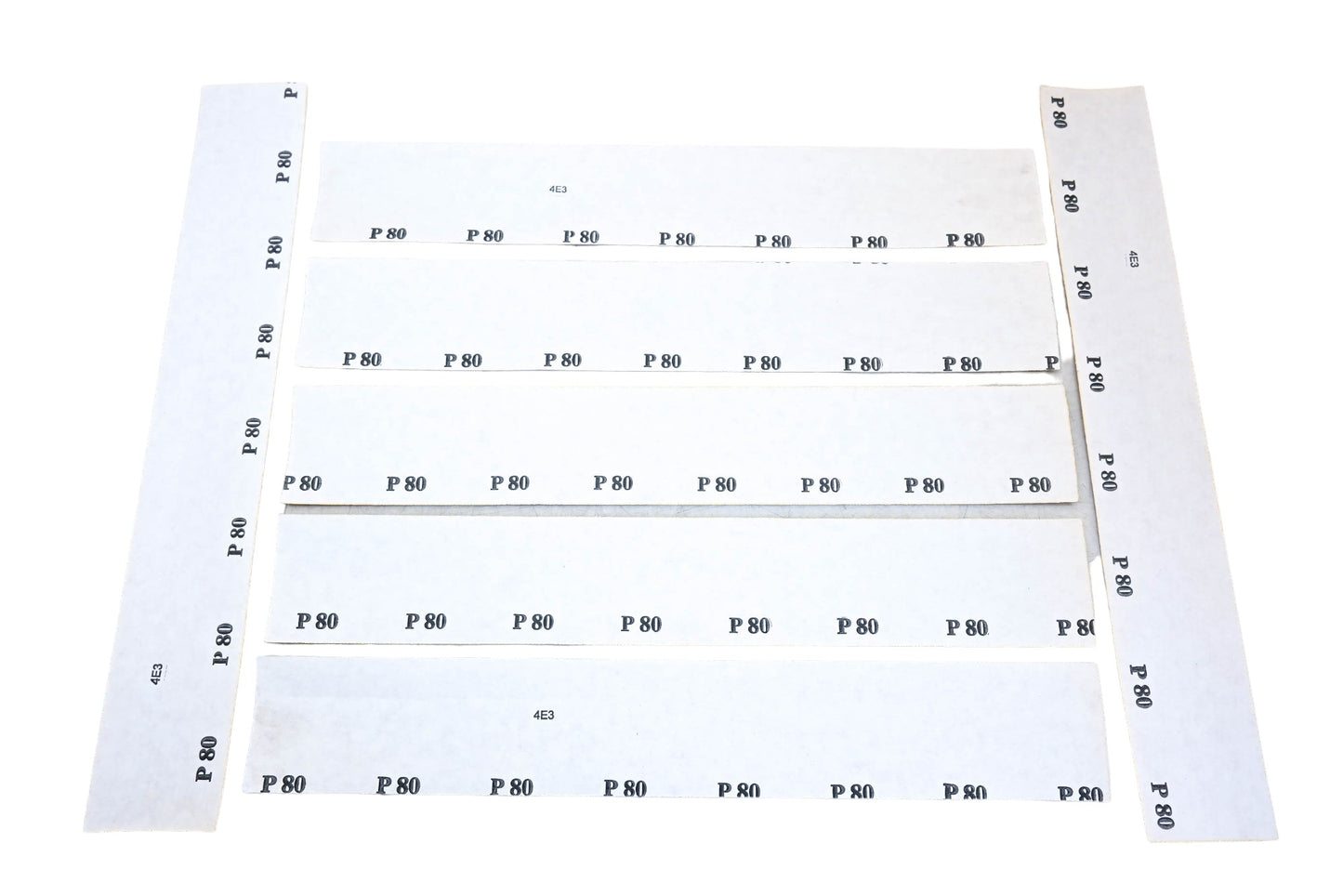 Color Extra CX8284 2-3/4" x 17-1/2" File Sheets 80 Grit Qty 7 NOS