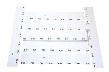 Color Extra CX8284 2-3/4" x 17-1/2" File Sheets 80 Grit Qty 7 NOS