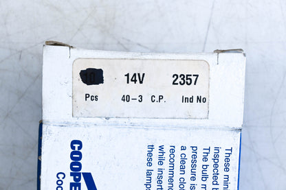 Wagner 2357, T2357 Multi-Purpose Miniature Light Bulbs Qty 2 NOS