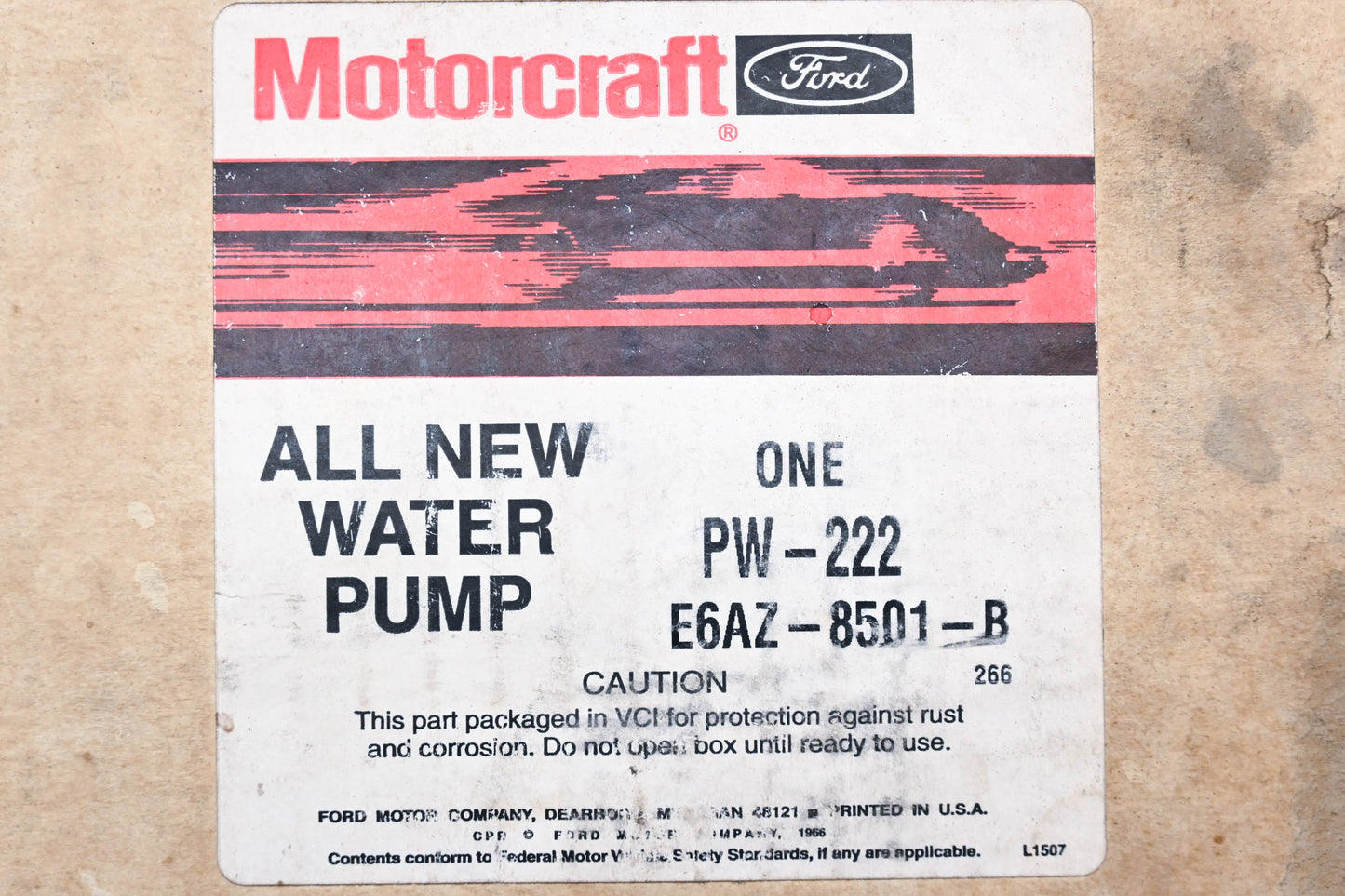 OEM Motorcraft PW-222, EIAE-8505-AA, E6AZ-8501-B Remanufactured Water Pump Kit