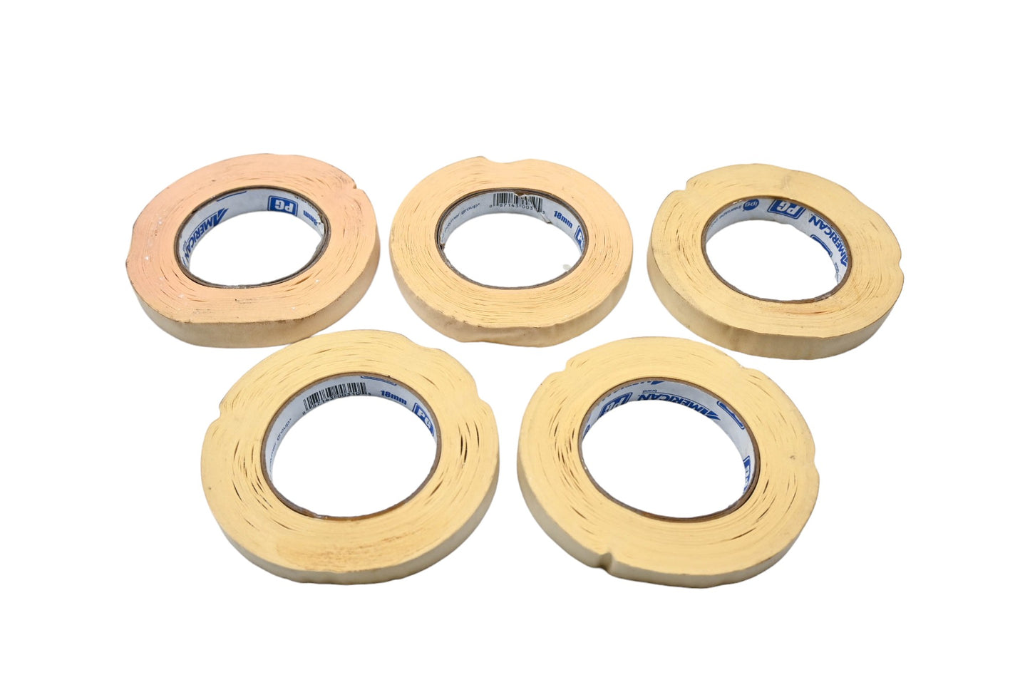 IPG PG1855 American 18mm x 60yds Masking Tape Rolls Qty 5 NOS