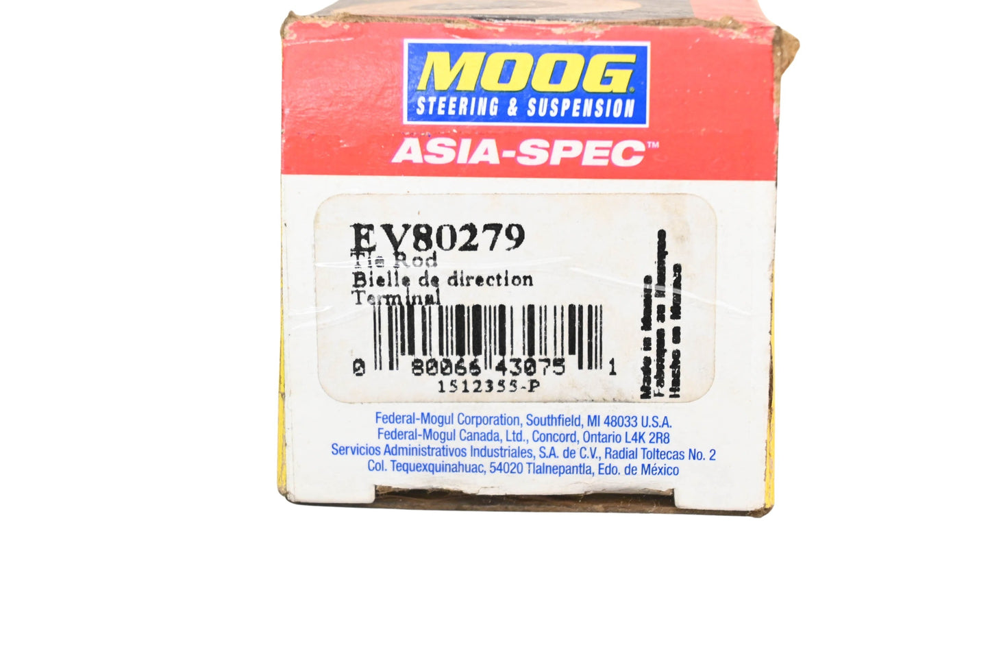 MOOG EV80279 Inner Tie Rod End Kit NOS