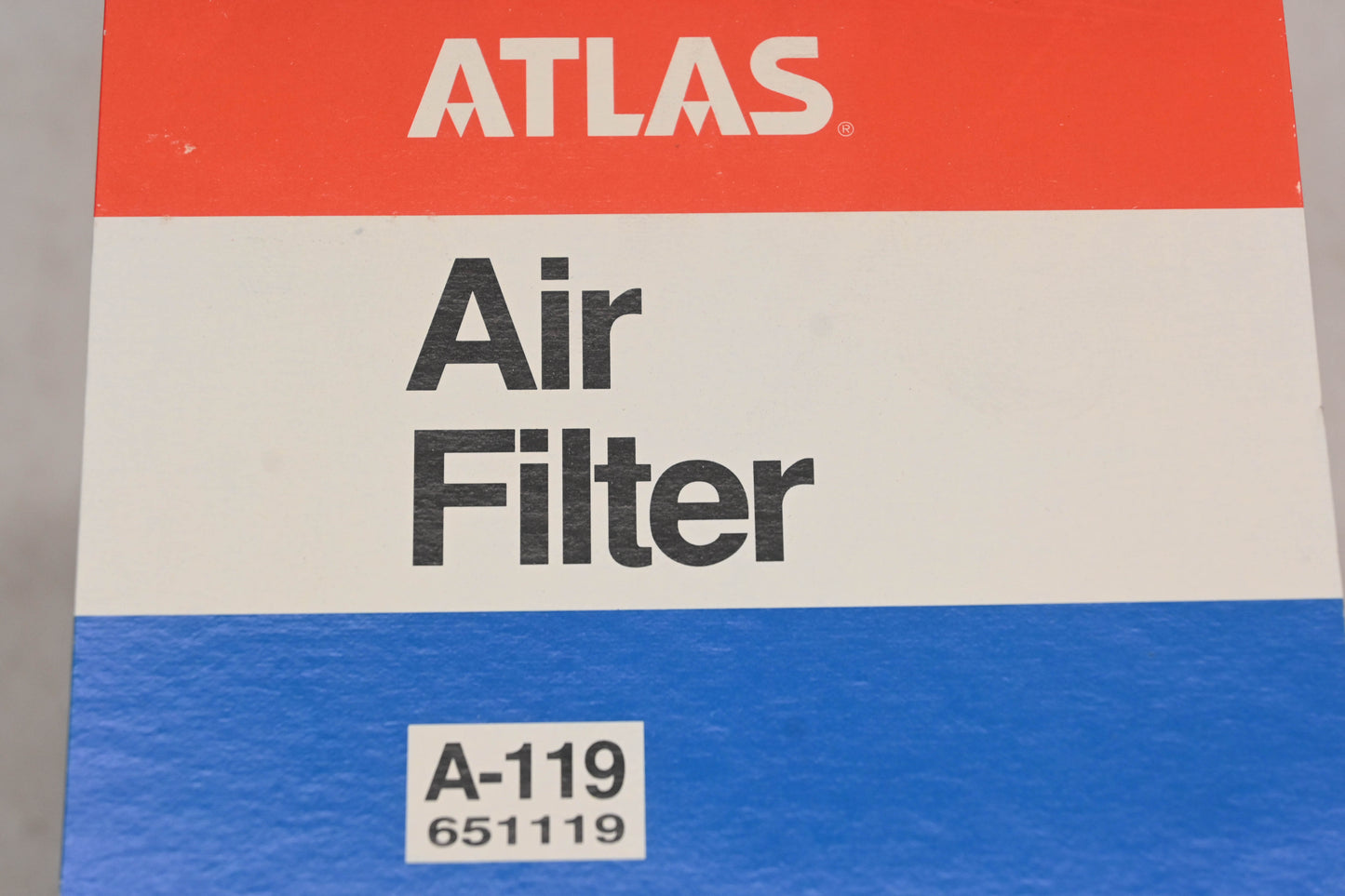 Atlas A-119, 651119 Air Filter NOS