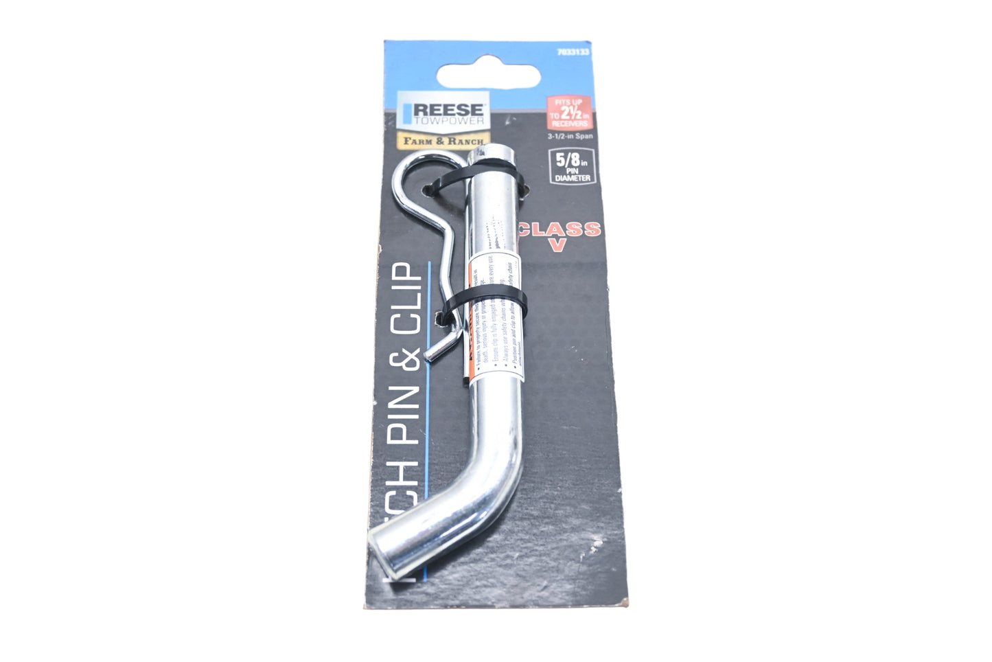 Reese 7033133 Class V 5/8" Hitch Pin & Clip Kit NOS