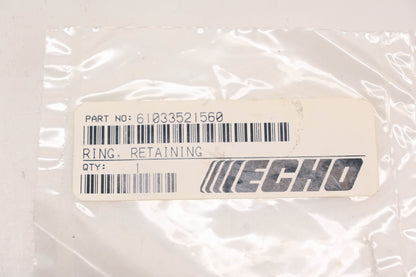 New OEM Echo 61033521560 Retaining Ring NOS
