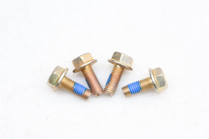 Aftermarket IQ032-10 Gold Hex Serrated Flange M8-1.25 x 20 Screws Qty 4 NOS