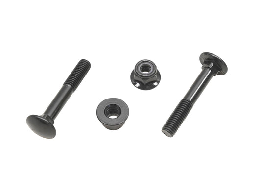 Aftermarket IQ033-5 Black M8-1.25 x 50mm Carriage Bolts & Nuts Qty 2 NOS