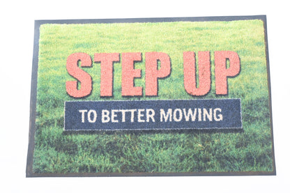 Aftermarket YN500-51 "Step Up To Better Mowing" 2"x3" Floor Mat NOS