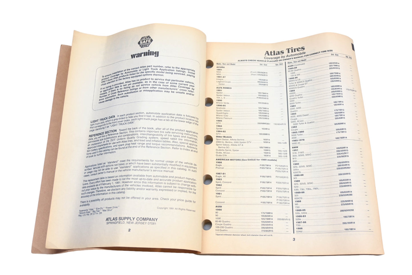 Atlas 2326 (4-91), 2326 1991 Application Information Catalog