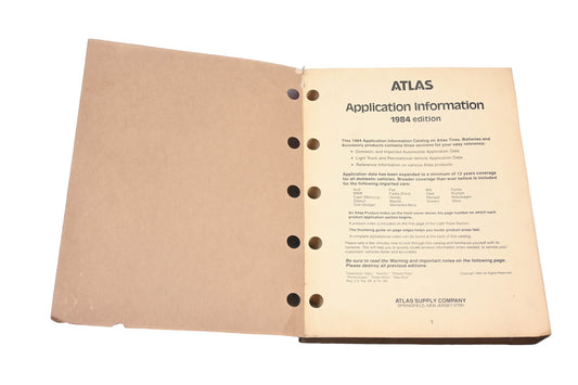 Atlas 2016 (2-84), 2016 1984 Application Information Catalog