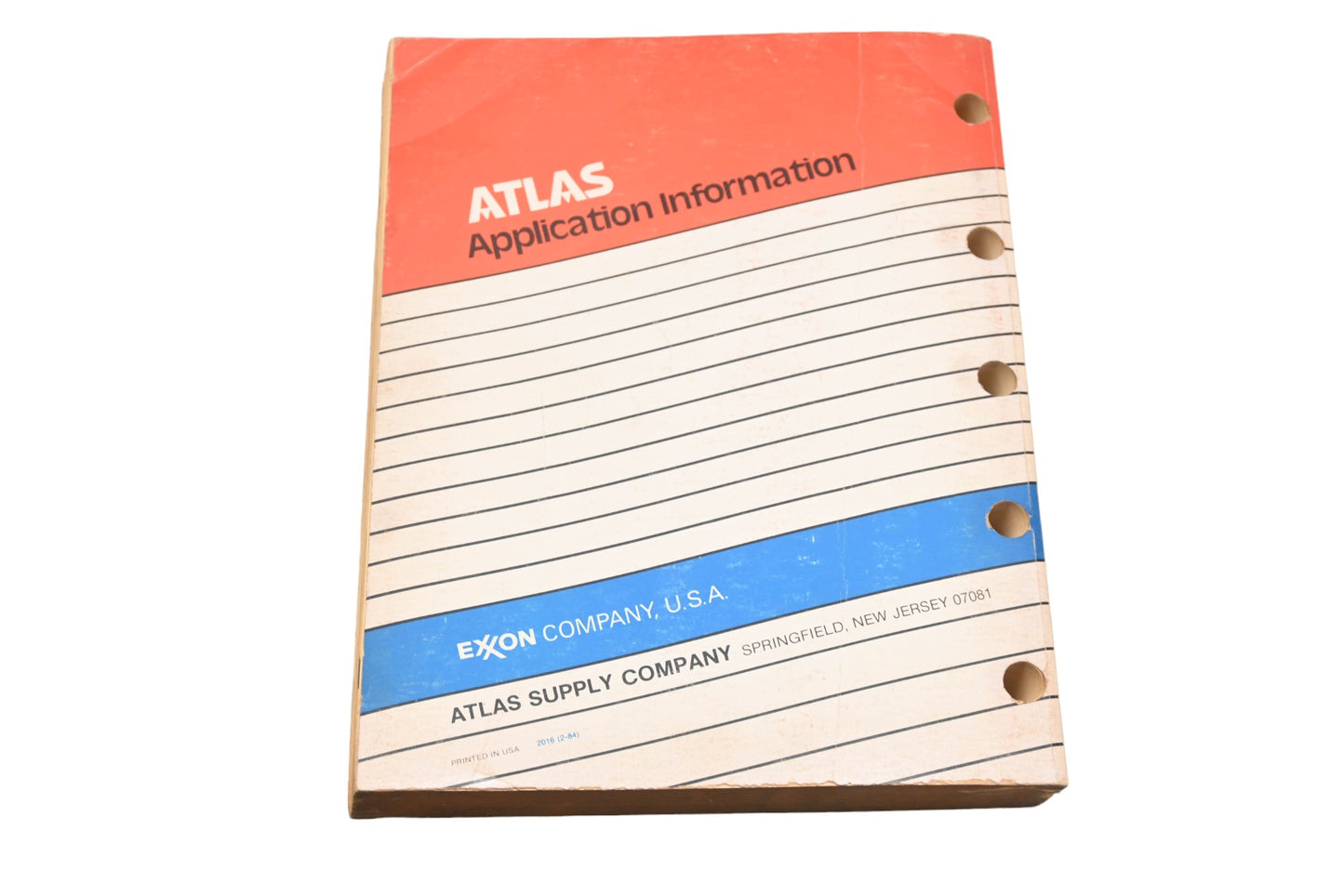 Atlas 2016 (2-84), 2016 1984 Application Information Catalog
