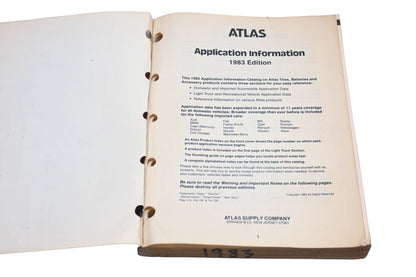 Atlas 1965 (2-83), 1965 1983 Application Information Catalog